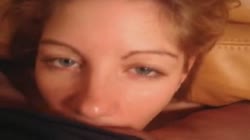 Blonde Deepthroat Blowjob Ending With Cumswallow