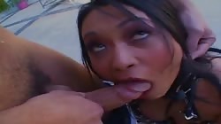 Cock Sucking Jayna Oso Takes Dick And Cumshot In Her Cunt While Restrained