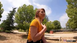Bang RealTeens 22 09 12 - Farm Girl Ginger Grey Sucks In Public And Gets A Creampie